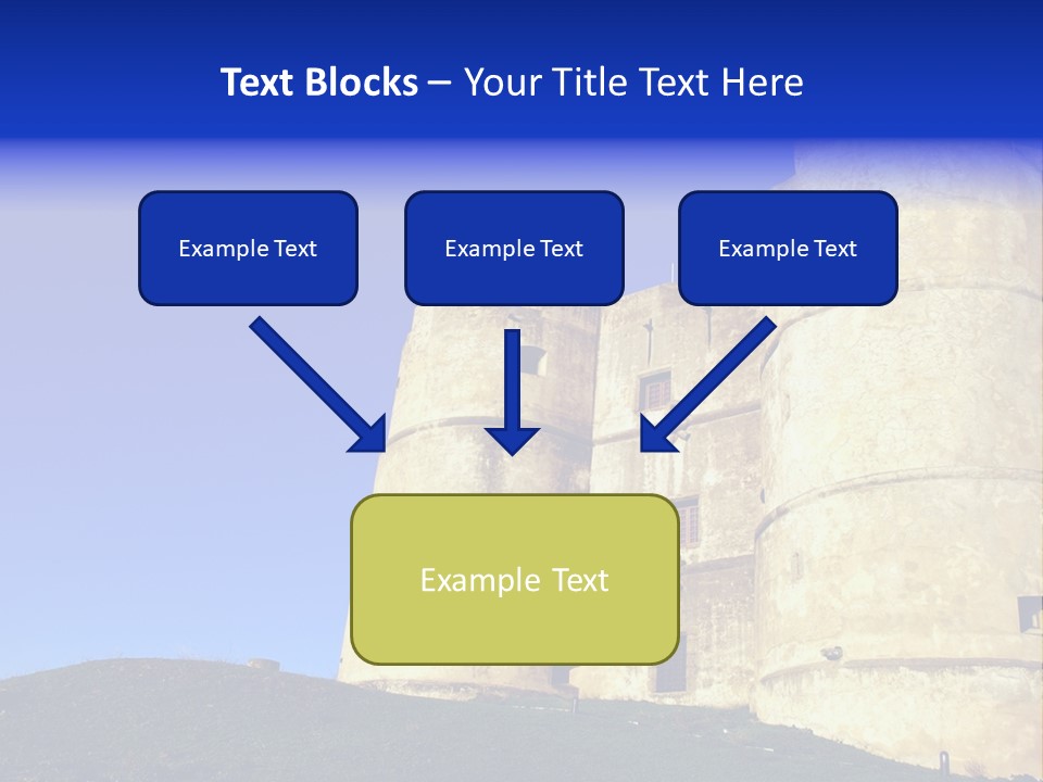 A Castle With A Blue Sky In The Background PowerPoint Template