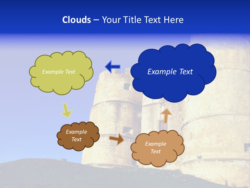 A Castle With A Blue Sky In The Background PowerPoint Template