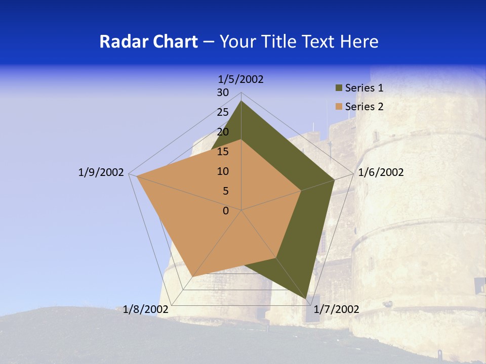 A Castle With A Blue Sky In The Background PowerPoint Template