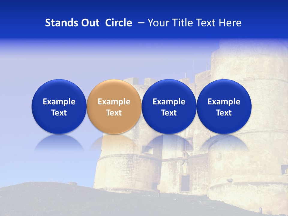 A Castle With A Blue Sky In The Background PowerPoint Template