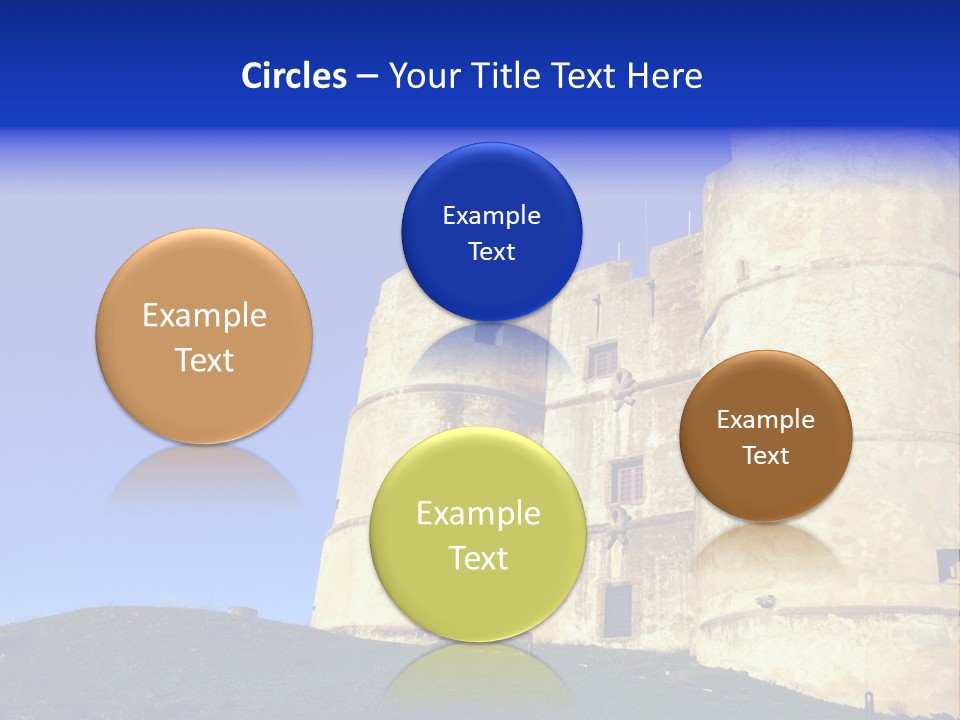 A Castle With A Blue Sky In The Background PowerPoint Template