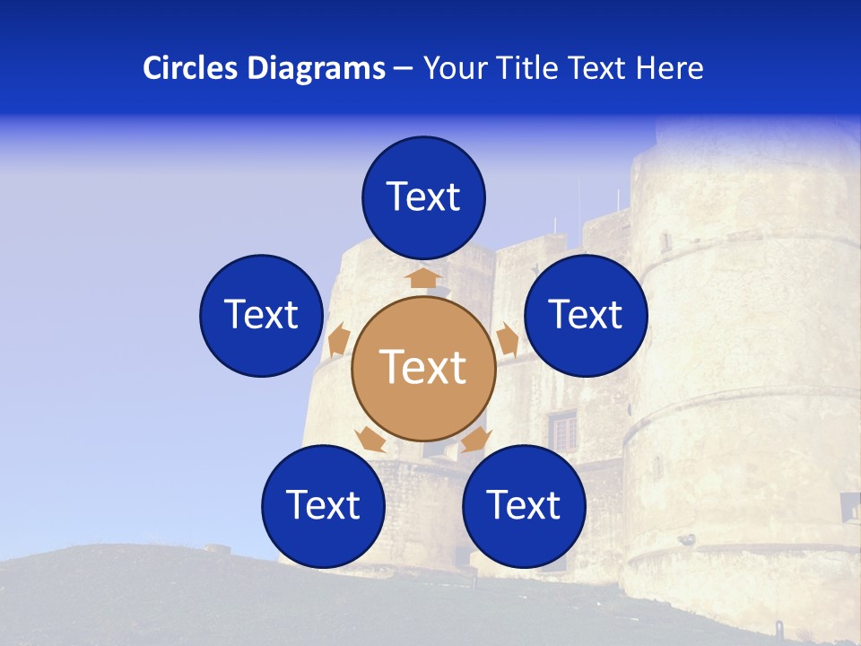 A Castle With A Blue Sky In The Background PowerPoint Template