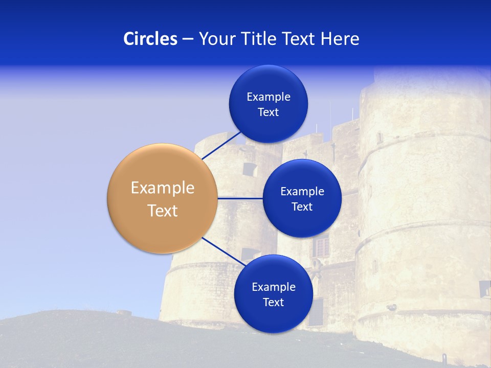 A Castle With A Blue Sky In The Background PowerPoint Template