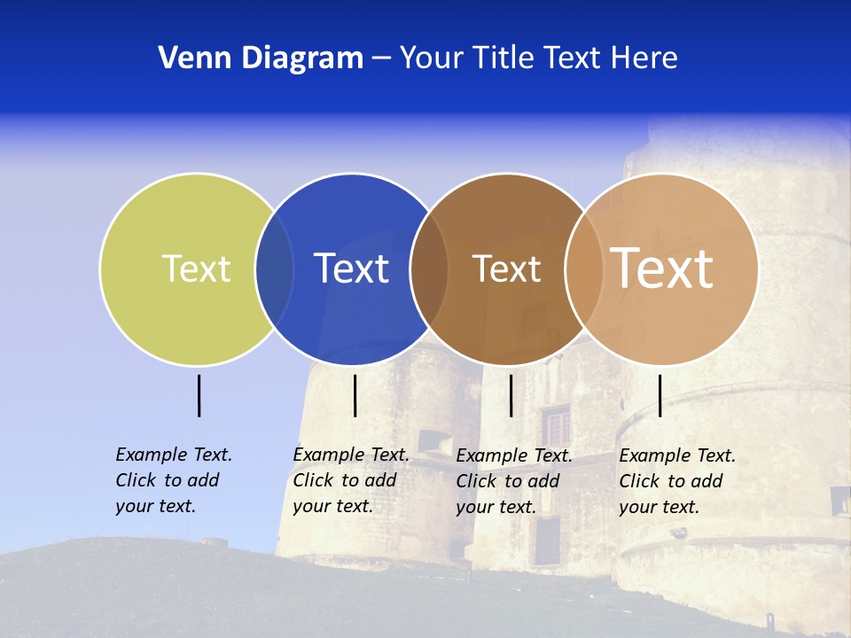 A Castle With A Blue Sky In The Background PowerPoint Template