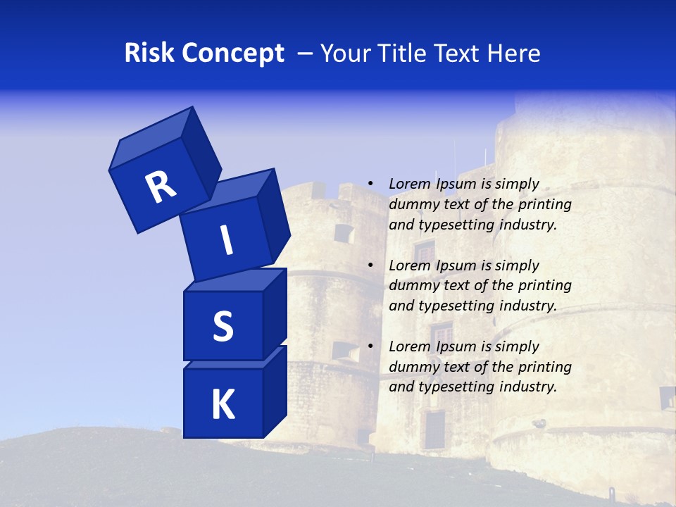 A Castle With A Blue Sky In The Background PowerPoint Template
