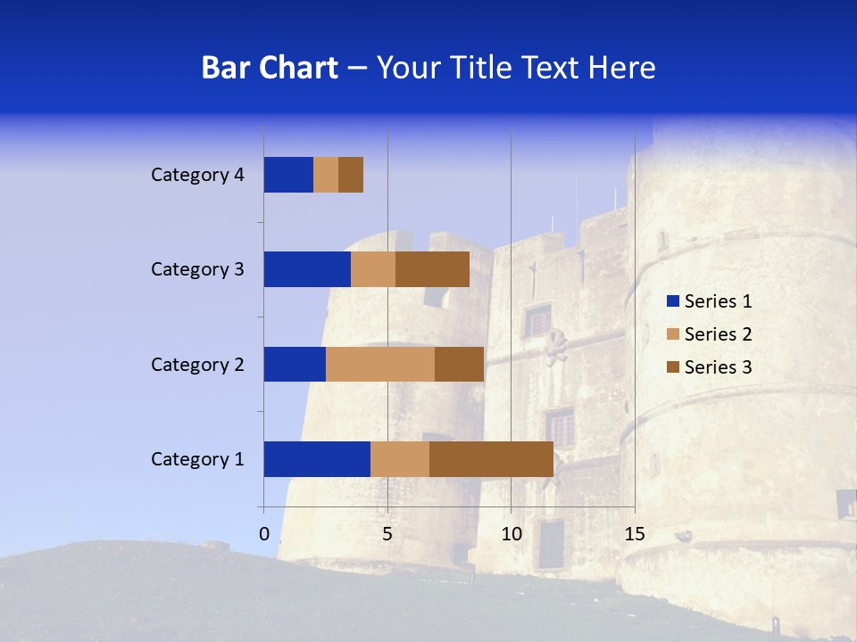 A Castle With A Blue Sky In The Background PowerPoint Template