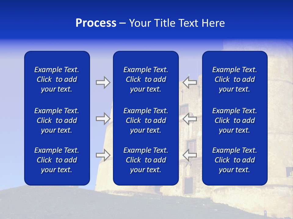 A Castle With A Blue Sky In The Background PowerPoint Template