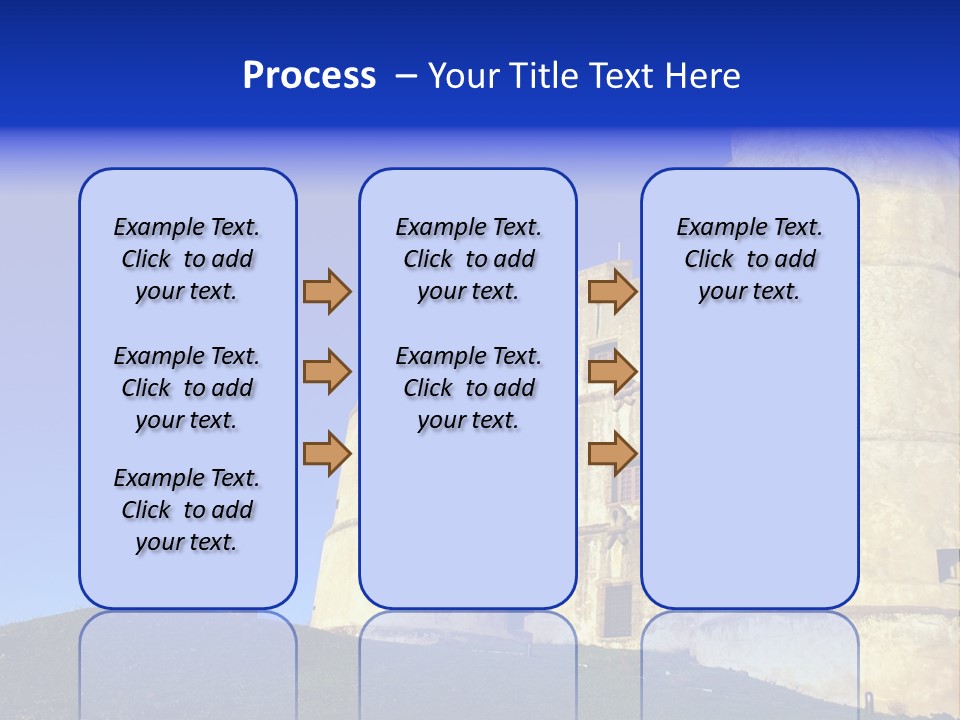 A Castle With A Blue Sky In The Background PowerPoint Template