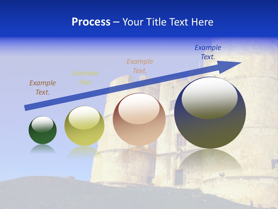 A Castle With A Blue Sky In The Background PowerPoint Template