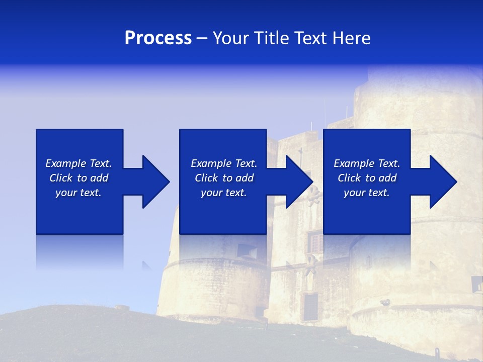 A Castle With A Blue Sky In The Background PowerPoint Template
