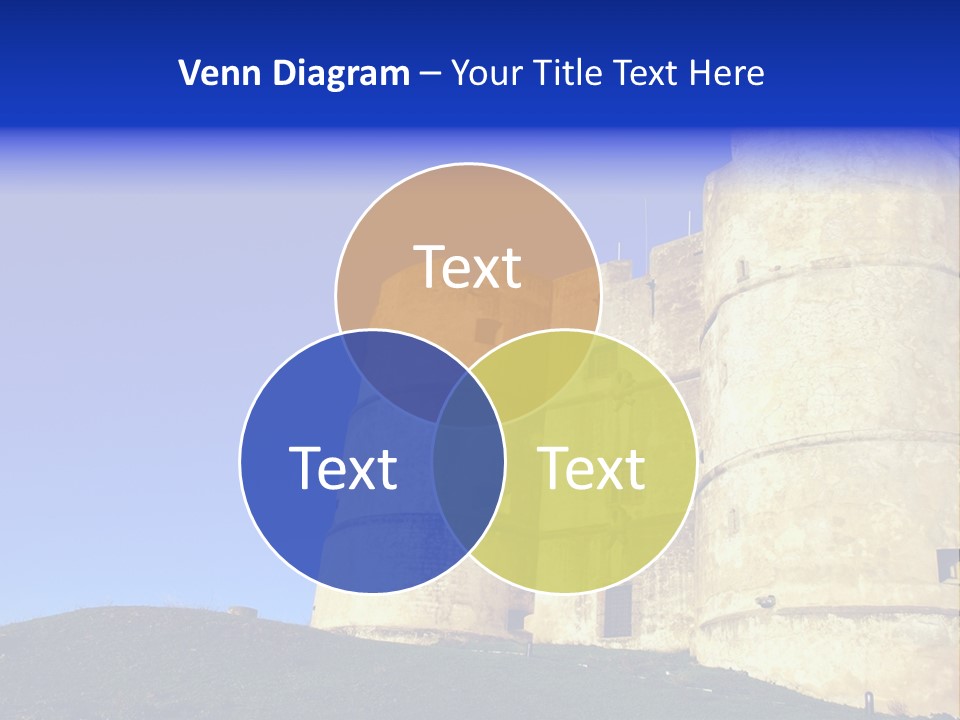 A Castle With A Blue Sky In The Background PowerPoint Template