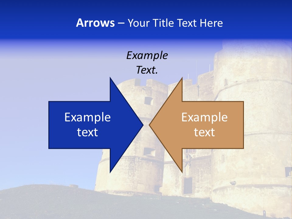 A Castle With A Blue Sky In The Background PowerPoint Template