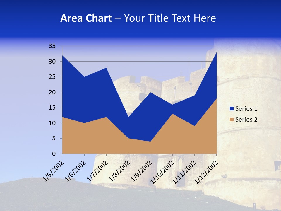 A Castle With A Blue Sky In The Background PowerPoint Template