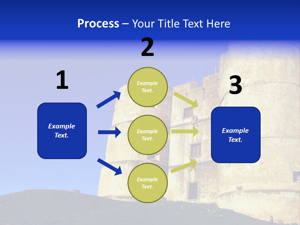 A Castle With A Blue Sky In The Background PowerPoint Template