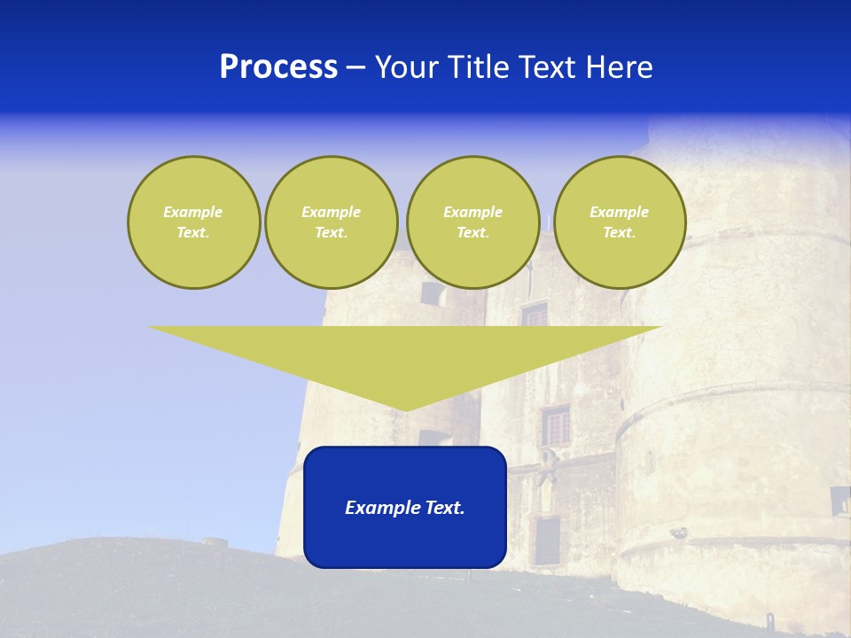 A Castle With A Blue Sky In The Background PowerPoint Template