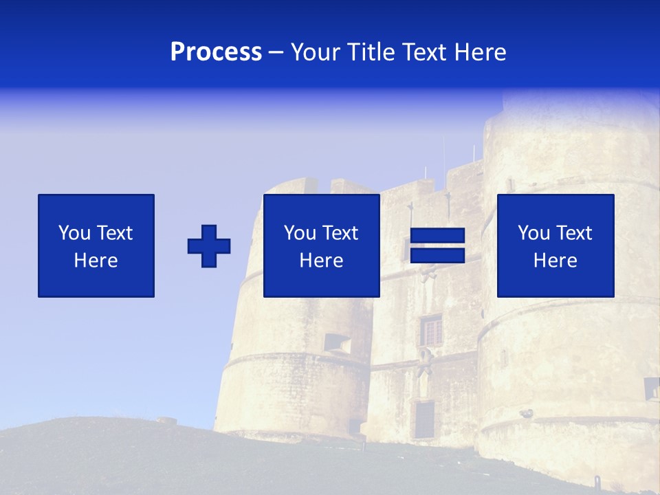 A Castle With A Blue Sky In The Background PowerPoint Template
