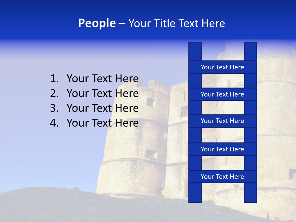 A Castle With A Blue Sky In The Background PowerPoint Template