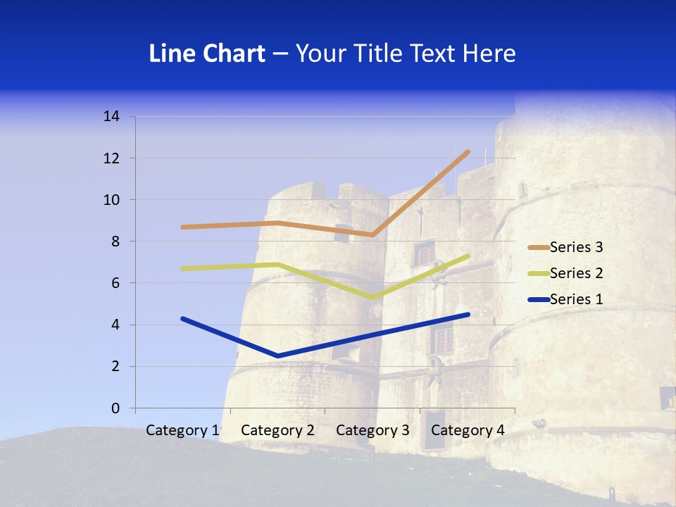 A Castle With A Blue Sky In The Background PowerPoint Template