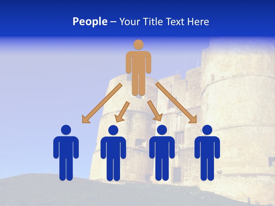 A Castle With A Blue Sky In The Background PowerPoint Template