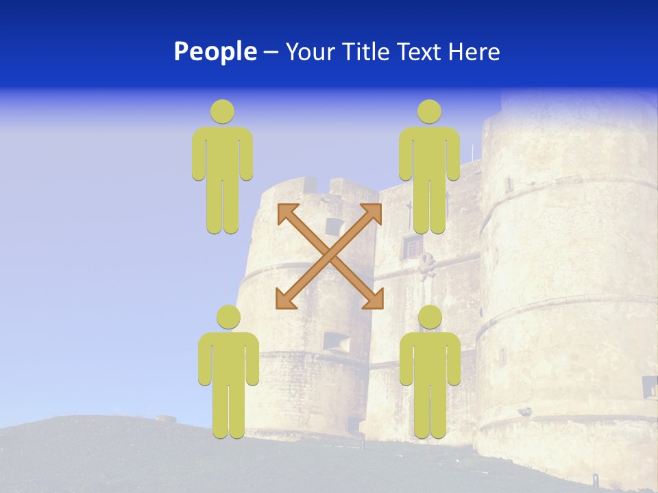 A Castle With A Blue Sky In The Background PowerPoint Template