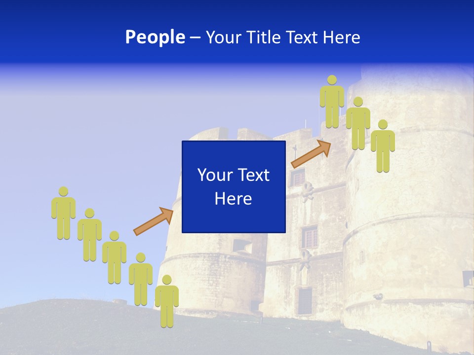 A Castle With A Blue Sky In The Background PowerPoint Template