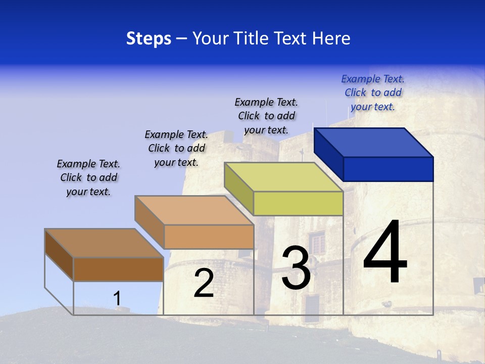 A Castle With A Blue Sky In The Background PowerPoint Template