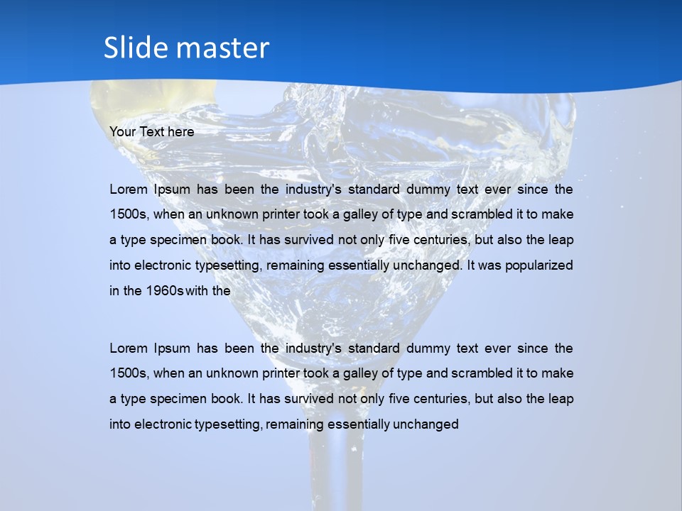 Refreshment Nature Gin PowerPoint Template