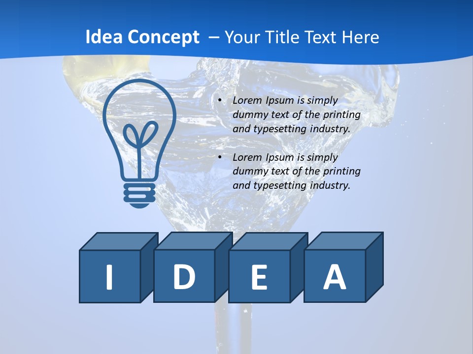 Refreshment Nature Gin PowerPoint Template