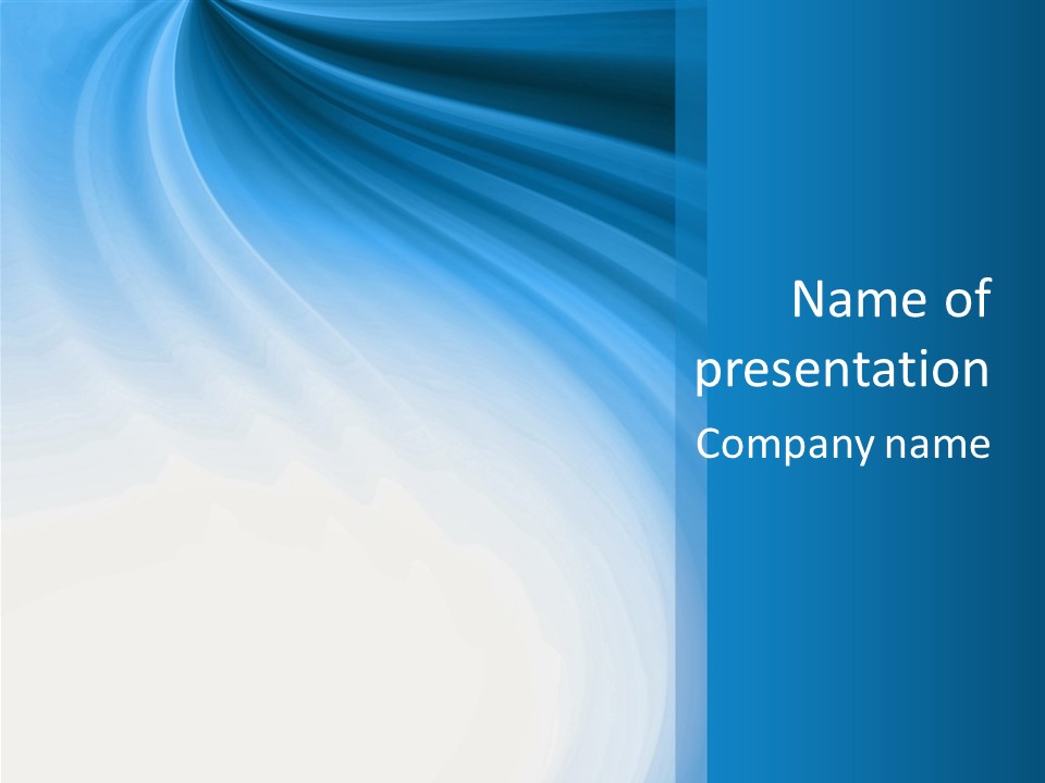 Blue Colors Creation PowerPoint Template