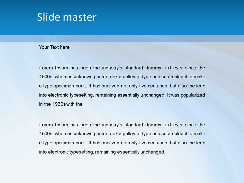 Blue Colors Creation PowerPoint Template