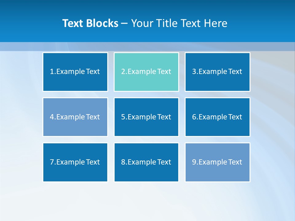 Blue Colors Creation PowerPoint Template