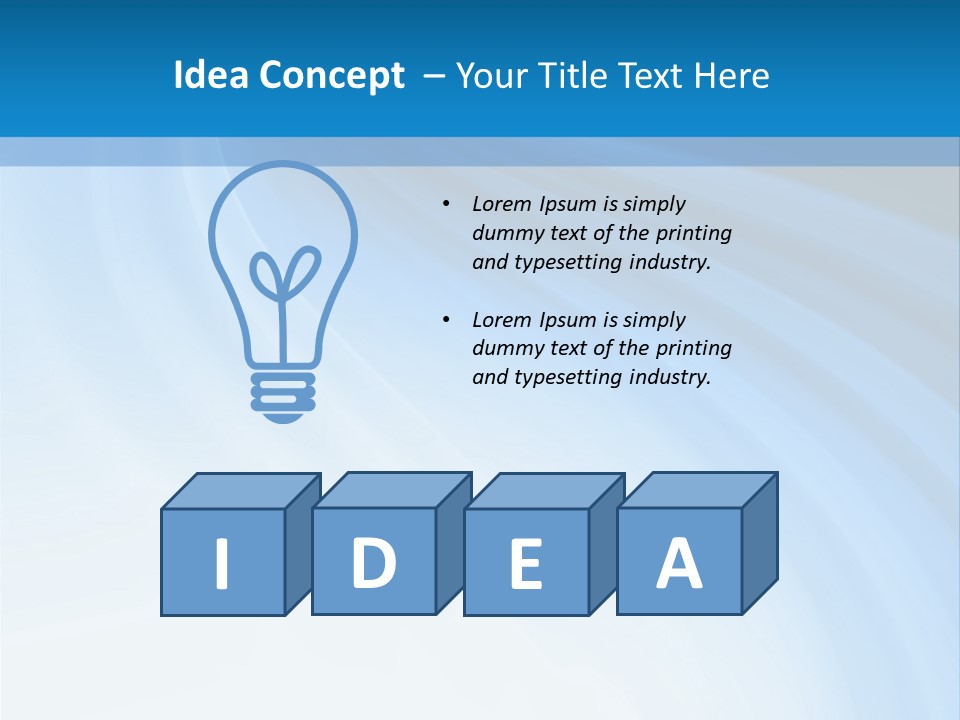 Blue Colors Creation PowerPoint Template