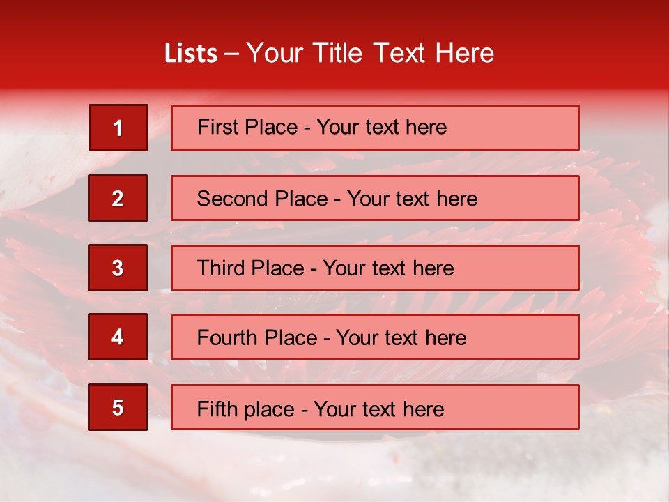 A Close Up Of A Red Flower On A White Surface PowerPoint Template