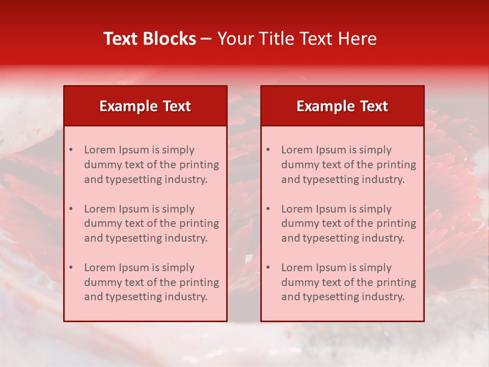 A Close Up Of A Red Flower On A White Surface PowerPoint Template