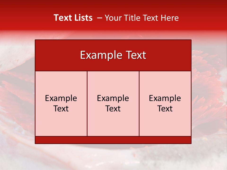 A Close Up Of A Red Flower On A White Surface PowerPoint Template