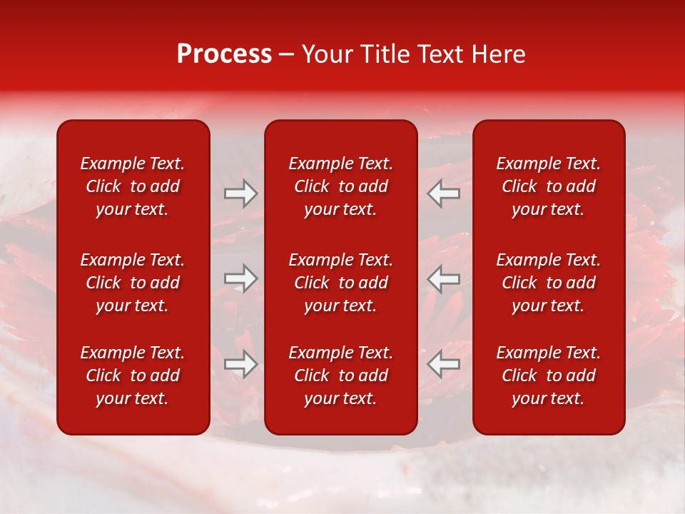 A Close Up Of A Red Flower On A White Surface PowerPoint Template