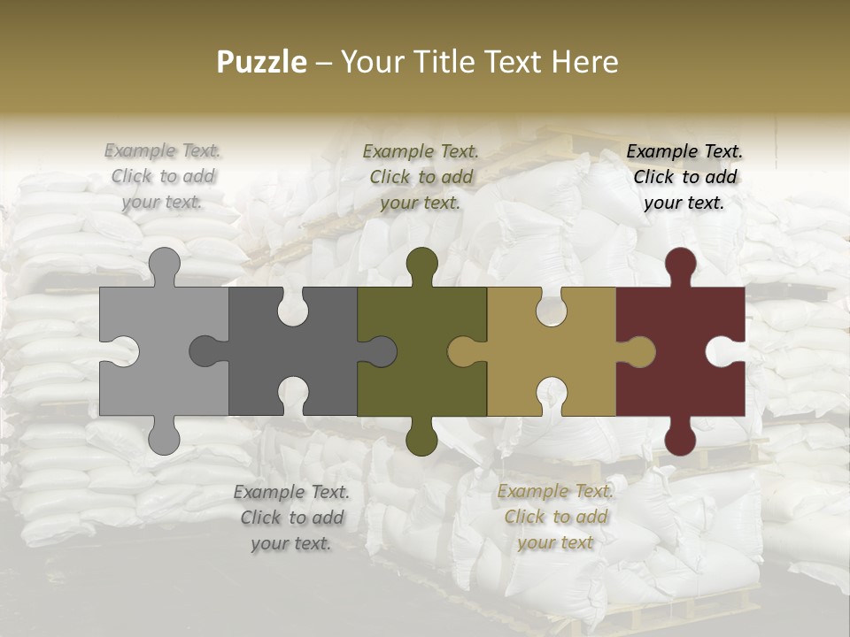 Sack Storage Crate PowerPoint Template