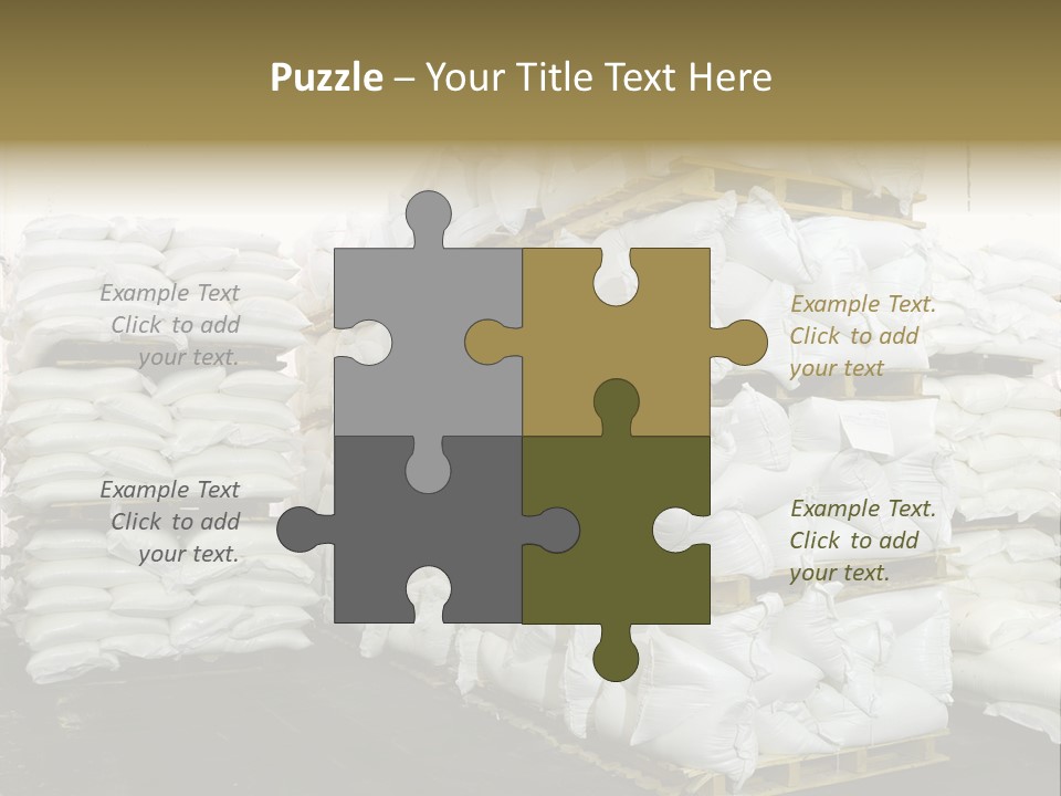 Sack Storage Crate PowerPoint Template