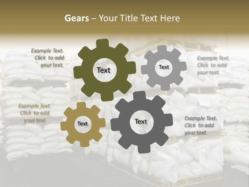 Sack Storage Crate PowerPoint Template