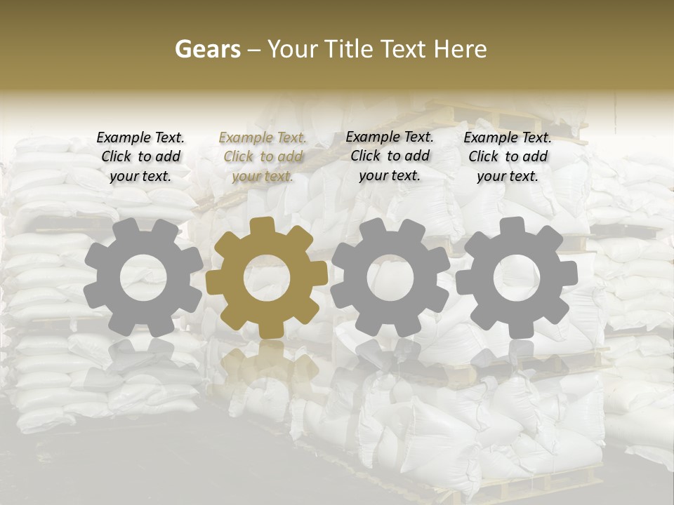 Sack Storage Crate PowerPoint Template