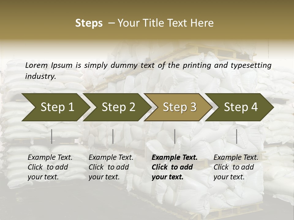Sack Storage Crate PowerPoint Template