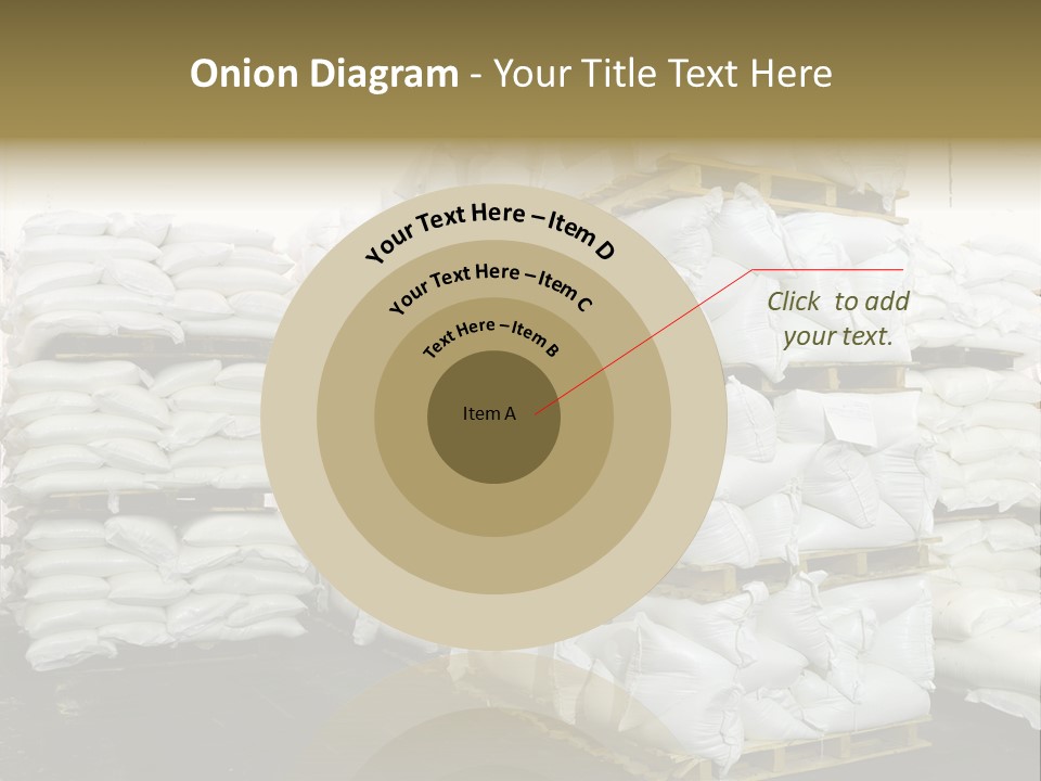 Sack Storage Crate PowerPoint Template