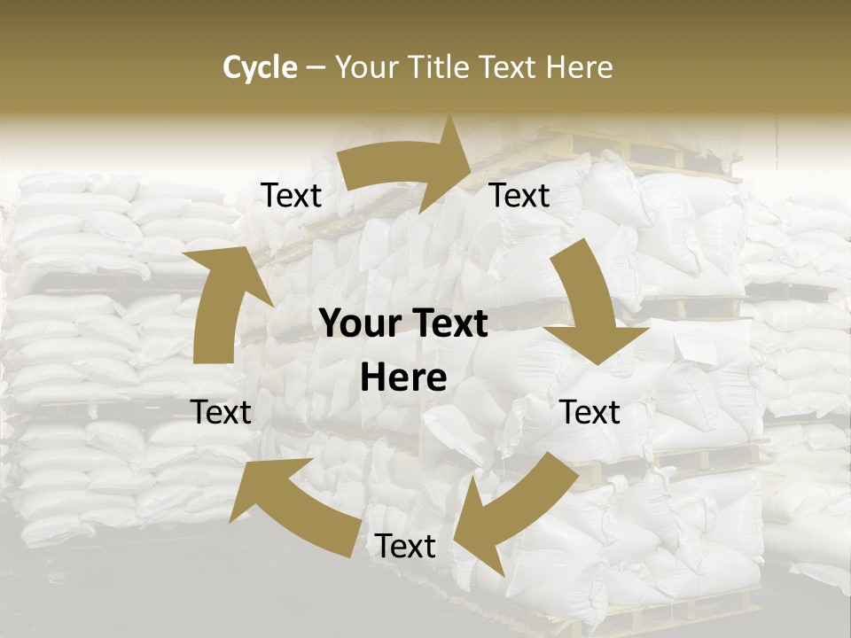Sack Storage Crate PowerPoint Template