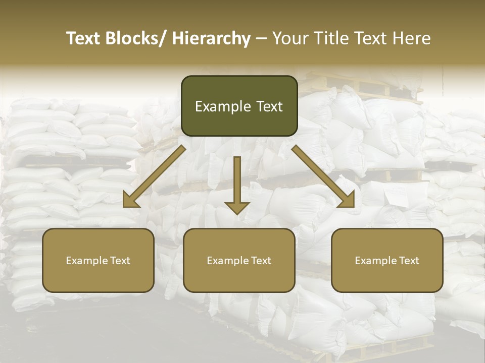 Sack Storage Crate PowerPoint Template
