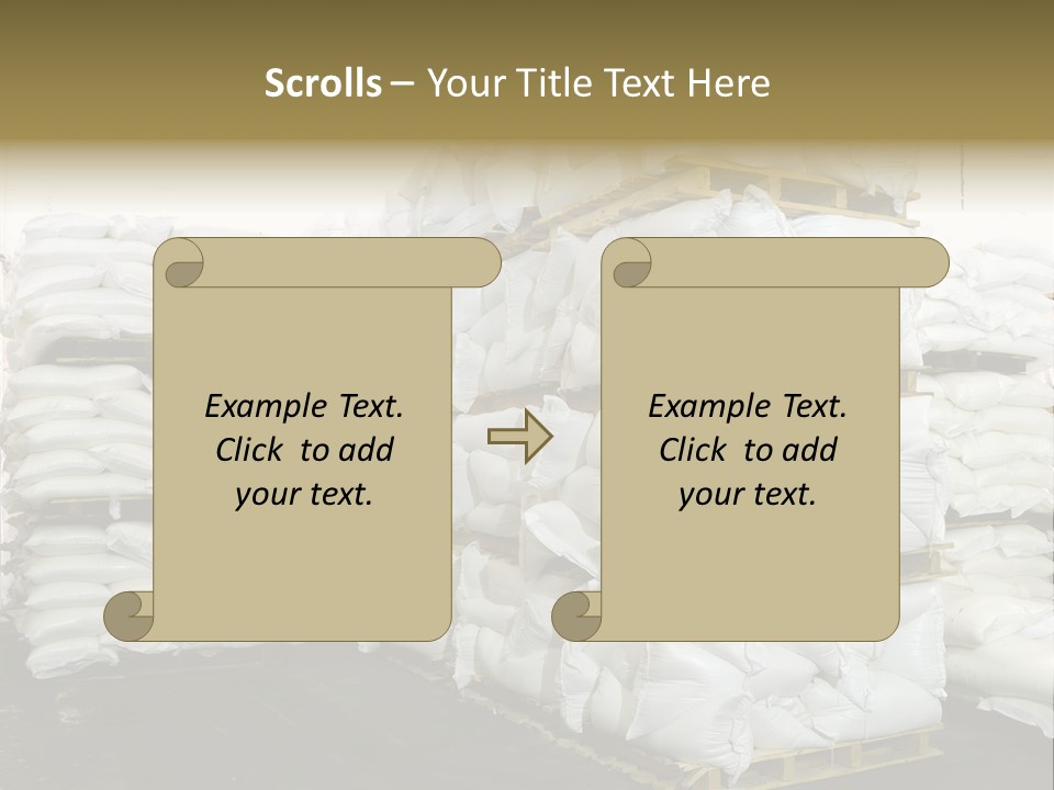 Sack Storage Crate PowerPoint Template