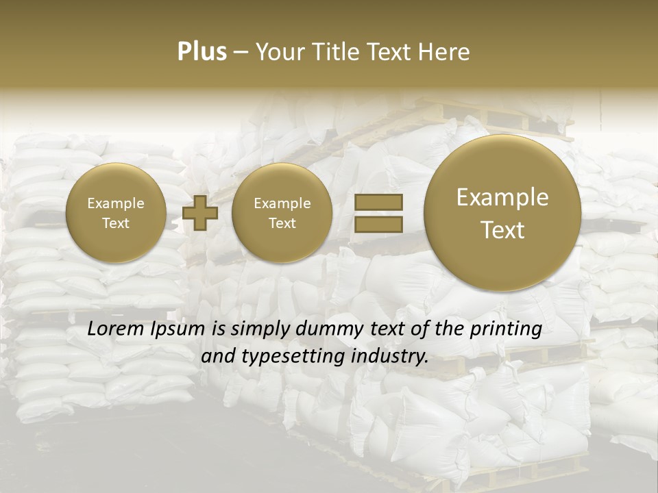 Sack Storage Crate PowerPoint Template