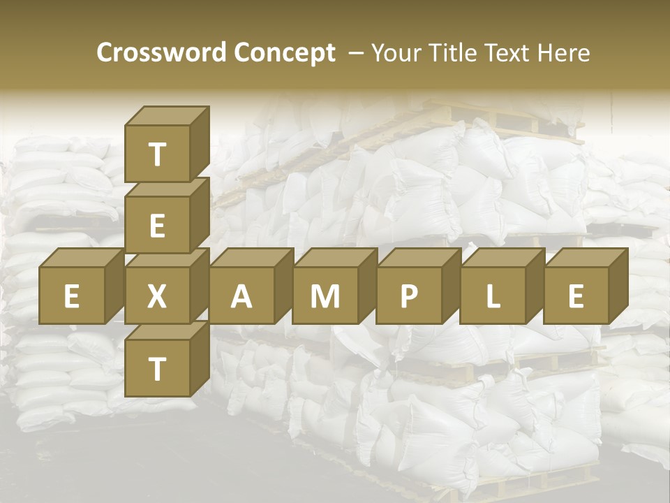 Sack Storage Crate PowerPoint Template