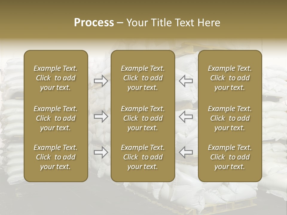 Sack Storage Crate PowerPoint Template