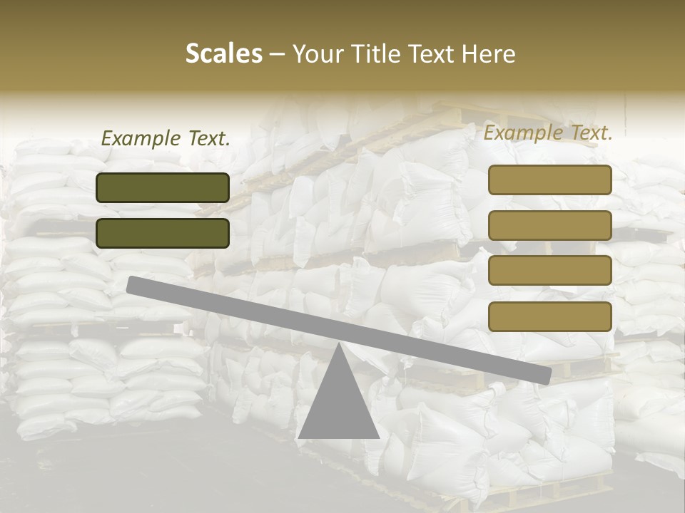Sack Storage Crate PowerPoint Template