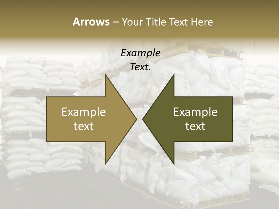Sack Storage Crate PowerPoint Template